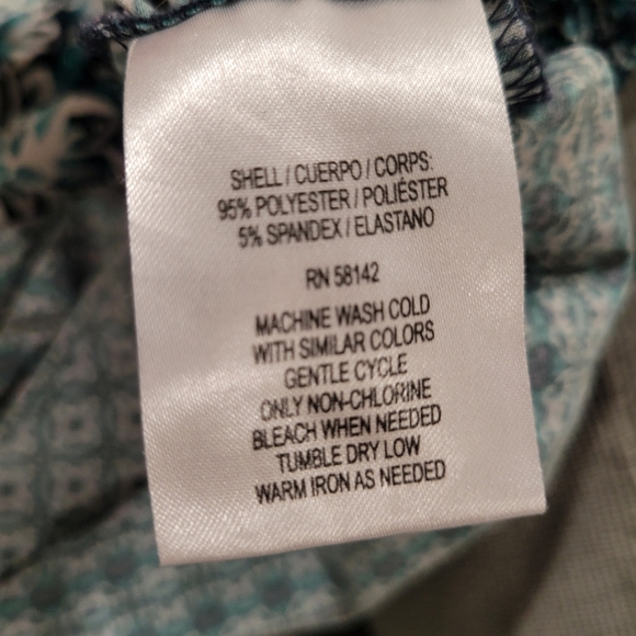 London Times Women's Size 6 Sleeveless Blue Patterned Sheath Dress - Picture 9 of 9